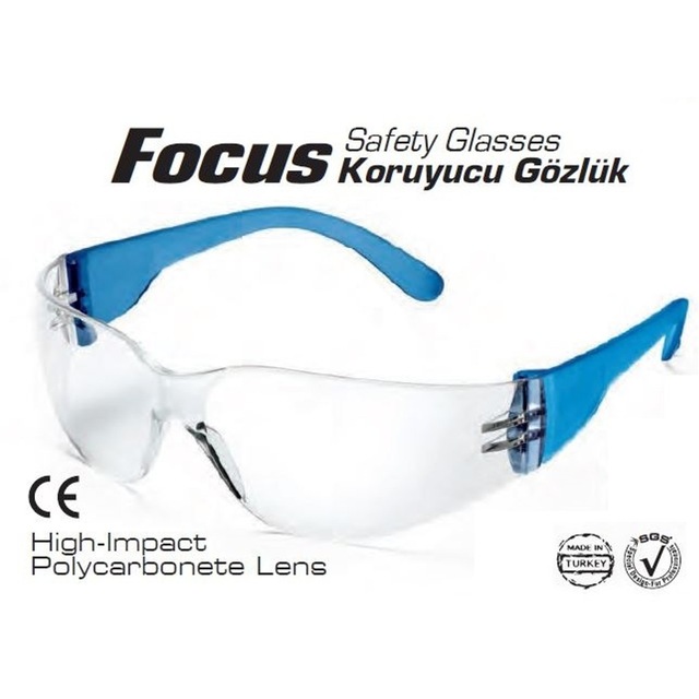 SGS760 KORUYUCU GÖZLÜK (ŞEFFAF) FOCUS